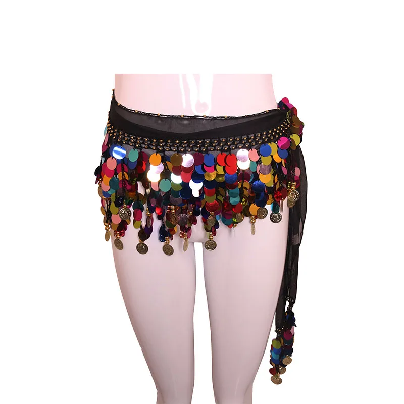 1 шт. пояс для танца живота с блестками и монетами|belly dance hip|hip scarfbelly hip scarf |
