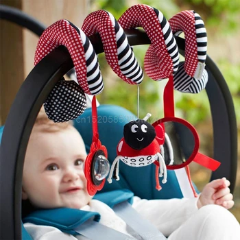 

New Baby Cute Toys Spiral Activity Bed Stroller Set Toy Crib Hanging Bell Rattle