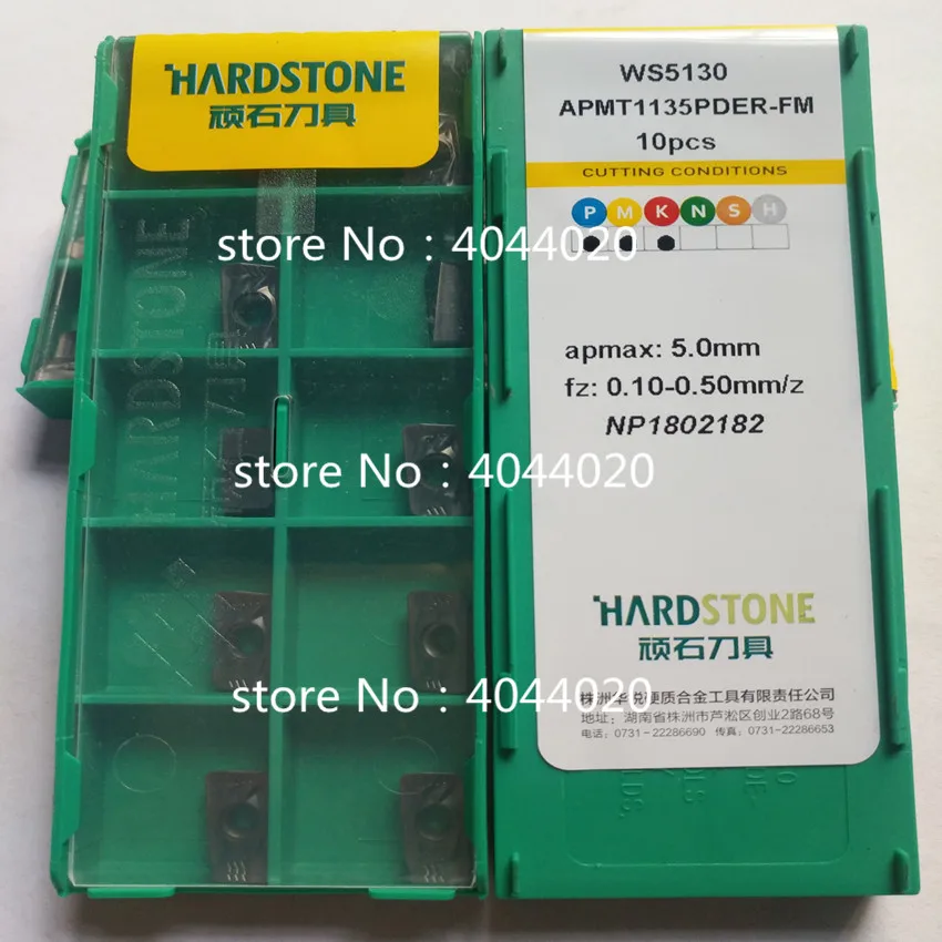 

50Pcs APMT1135PDER-FM WS5130 CNC Carbide End milling inserts
