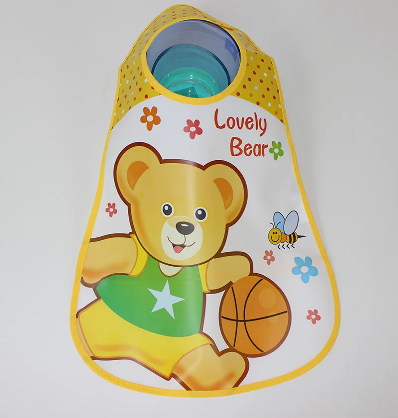 

0-3 Years Baby Kids Cute Cartoon Eva Bibs Waterproof Bandana Infants Feeding Care Boys Girls Bibs