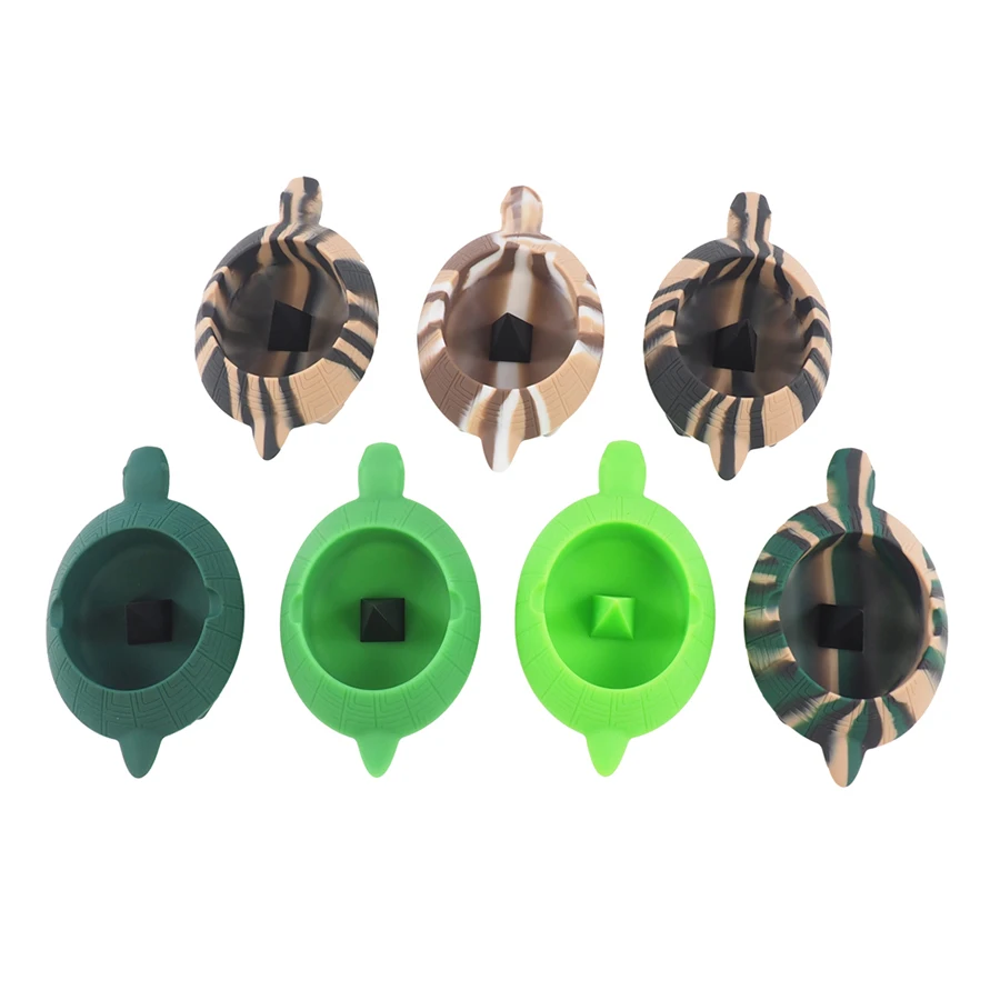 

Multicolor Non-stick Silicone Turtle Ashtray Silicone Ashtrays Cigarette Holder Smoking Accessories Ashtrays Bendable