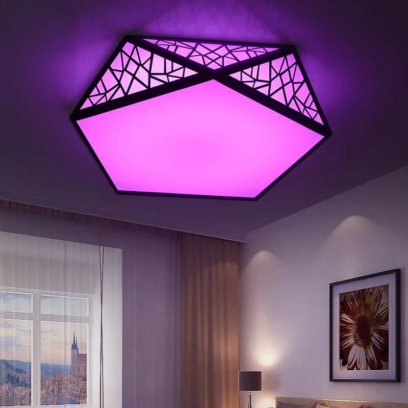 Rgb Led Deckenleuchte Mit Fernbedienung Multicolor