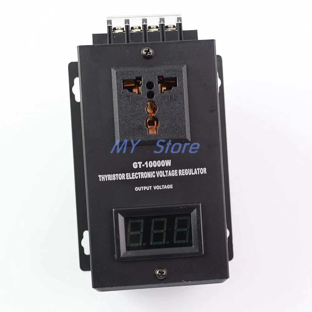 

NEW AC 220V 10000W Control SCR Electronic Voltage Regulator Speed Control Dimmer Thermostat With Digital Mete