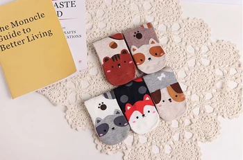 

Free Shipping+Wholesale Cartoon Animal Women Cute Funny Art Socks,400pairs/lot