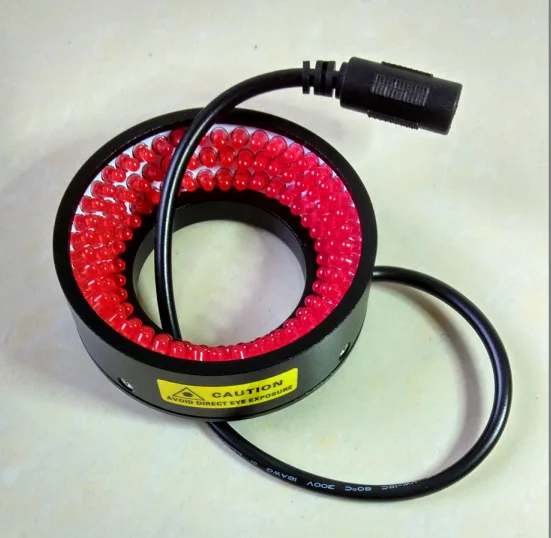 

For machine vision LED ring light source 40mm diameter red light adjustable brightness Industrial lighting
