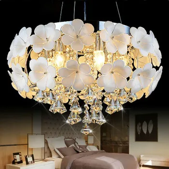 

A1 Master bedroom living room lamp crystal Pendant Lights dining room lamp European style Dual-use Pendant lamps ZL362