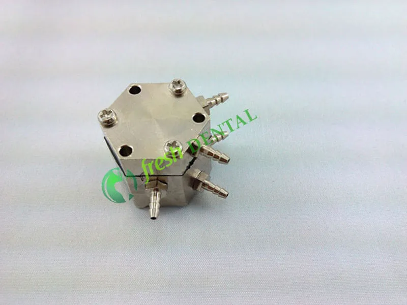 Válvula de Controle de ar Válvula de ar de Água de Cobre Unidade Cadeira Odontológica Hexagonal Hexágono 3 Válvula Única um Milímetro Conectores 5 Sl1213 10pcs 5kg 5 3 Válvula Única Válvula De Controle De