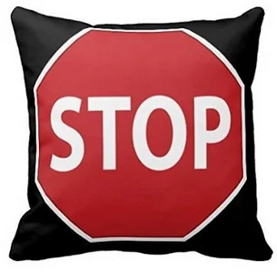 

New Personalized Pillowcase Hot Sell Nice Stop Grunge Red Sign On White Black Square Throw Pillowcase Soft Zippered Pillow Cover