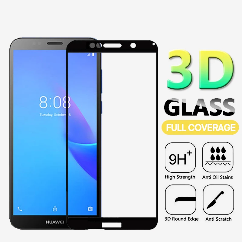 Защитное стекло 3D для Huawei Y5 Lite закаленное Huawai Y 5 prime lite легкая Защитная пленка