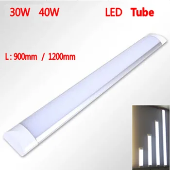 

1200mm 40W AC165V-265V New LED Ceiling Lamp tube SMD 2835 EPISTAR aluminum / PC Case anti-dust Super Slim LED light bar