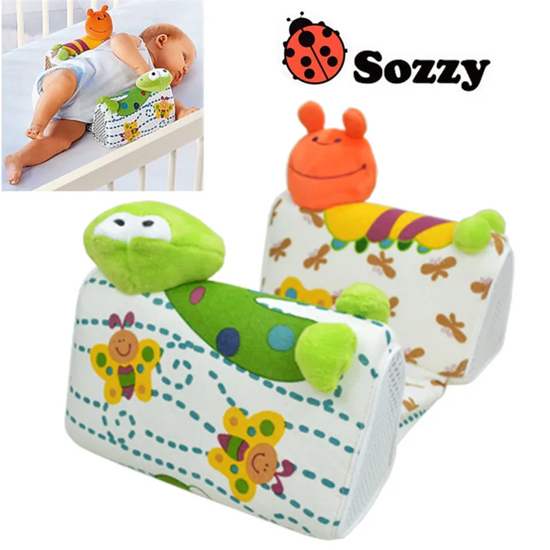 2pcs/set Sozzy Baby Pillow Anti Roll Pillow Adjust Position Shaping Side Sleeping Pillow frog Lion Giraffe