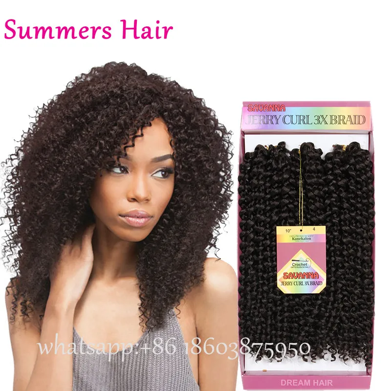 Synthetic Bounce Gogo Curl Kanekalon Hair Extension 3x Savana Box