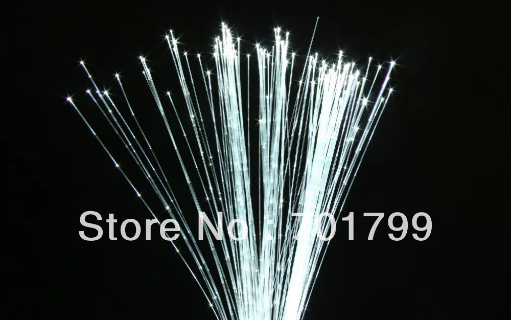 3*1.0mm(500m/roll)Side glow sparkle fiber optic waterfall curtain;in clear PVC cover