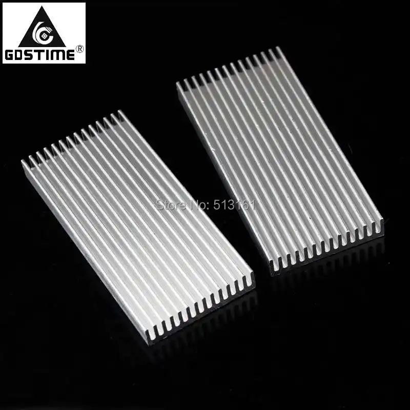 

2PCS Gdstime 100x45x10mm Aluminium Radiator Heatsink Heat Sink 100mm x 45mm 10mm