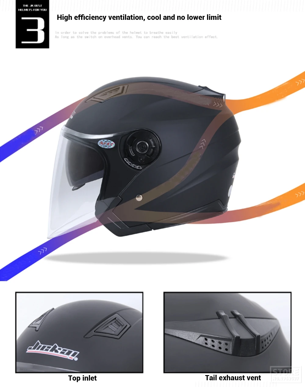 Мотоцикл Jiekai шлем с открытым лицом Мото шлем Motocicleta Cascos Para Moto Racing rcycle винтажные шлемы с двойными линзами черный