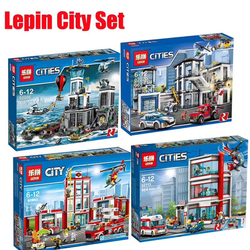 

IN Stock Lepin City Set 02006 02020 02052 02113 Model Blocks Bricks Toys Compatible LegoINGlys 6013060141 60110 60204 Gifts
