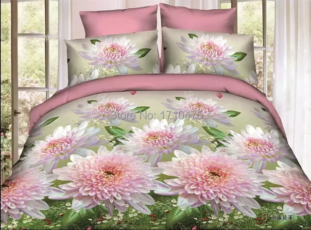 Newest cute spanish design printed floral pink flower bulk bed ... Newest cute spanish design printed floral pink flower bulk bed ...