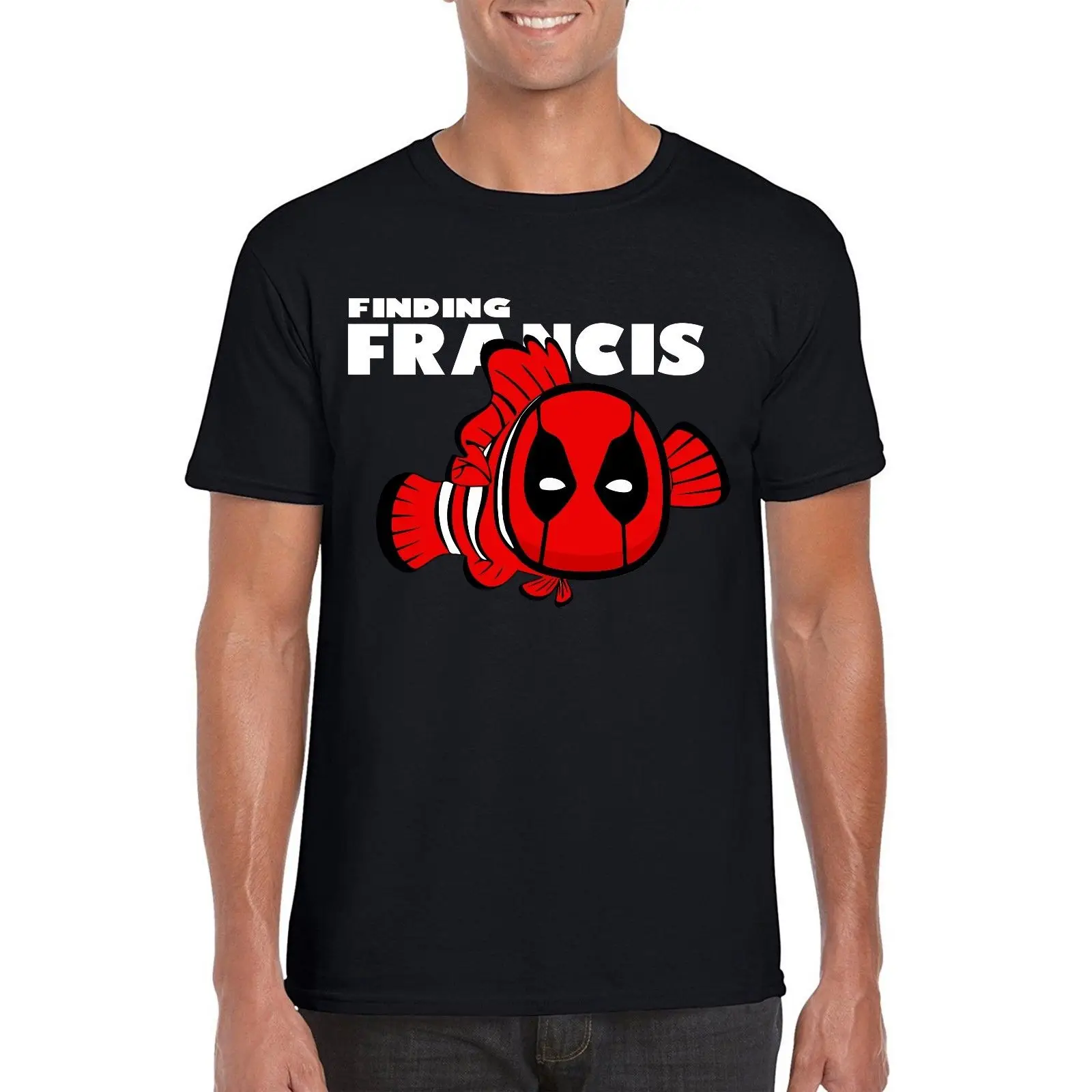 Finding Deadpool T-Shirt Comic Francis Inspired Tee streetwear hip hop tshirt | Мужская одежда