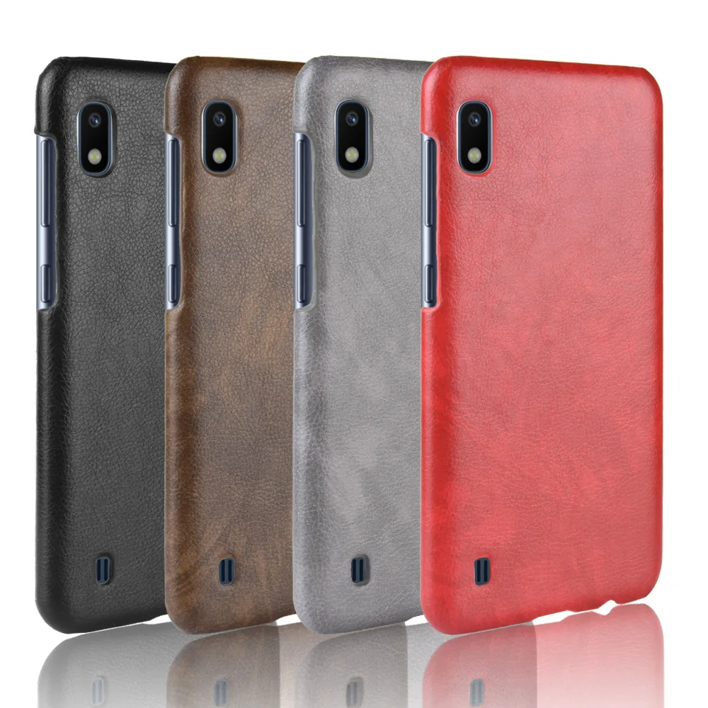 Чехол для Samsung Galaxy A10 чехол-книжка из искусственной кожи с текстурой личи и