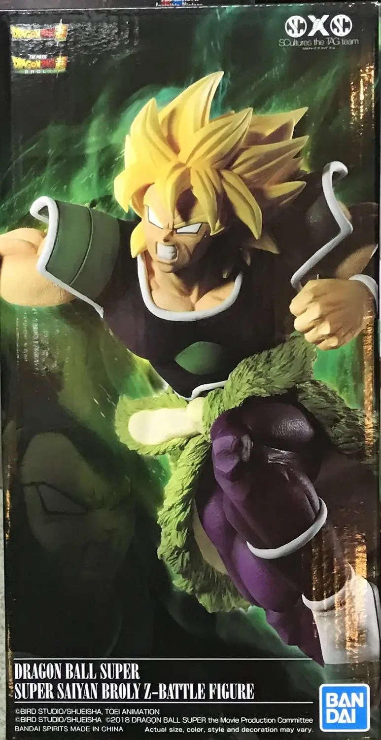 

In Stock WSTXBD BANPRESTO Original Dragon Ball Z DBZ SSJ Broly Battle PVC Figure Figurals Model Dolls Brinquedos Overseas