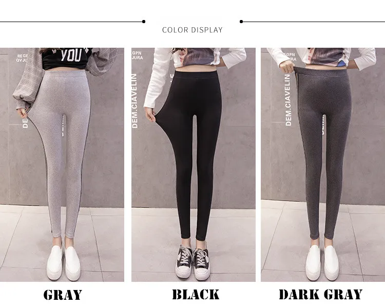 yoga pants 2021 Quality Cotton Leggings Side Stripes Women Casual High-stretch Leggings Pants High Waist Fitness Leggings Female high waisted leggings