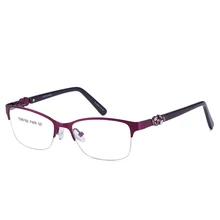 Новые женские полустеклянные оправа «кошачий глаз» носить фиолетовые очки оптика уксусная кислота очки при близорукости