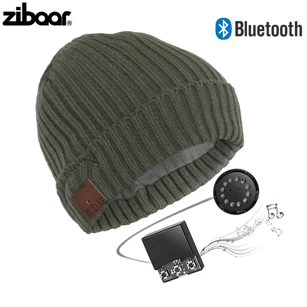 Zibaar Bluetooth Beanie Headphone Bluetooth Beanie Hat Wireless Headphone Hat Musical Hat with