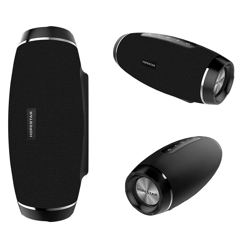 HOPESTAR H27 10 Вт регби беспроводной Bluetooth динамик стерео Саундбар водонепроницаемый Душ сабвуфер MP3 плеер TF USB для телефона ПК - Цвет: Black