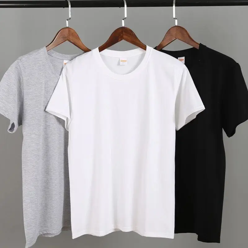 

Summer Male Teens Men Cotton T shirt Short Sleeve Solid Color Plus Size Top Tees T-shirt School Company Class Uniform