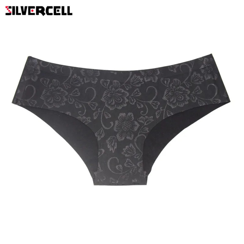Трусики брифы женские бесшовные с цветочным принтом|seamless briefs|underwear womenprinted underwear |