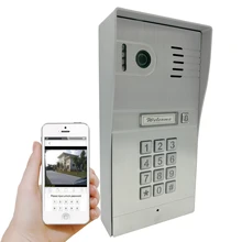 HD беспроводной 3g 4G WiFi ИК Водонепроницаемый дверной звонок Домофон Iphone Android Мобильный видео домофон система код клавиатуры