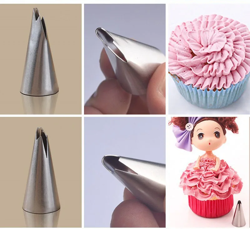 Buy Stainless Steel icing tips ruffle decoration