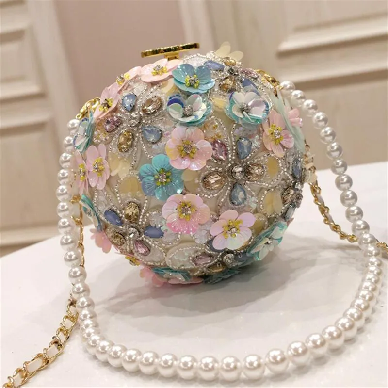 Женская вечерняя сумочка с жемчугом и стразами|beaded handbag|handbags for womentote bag |