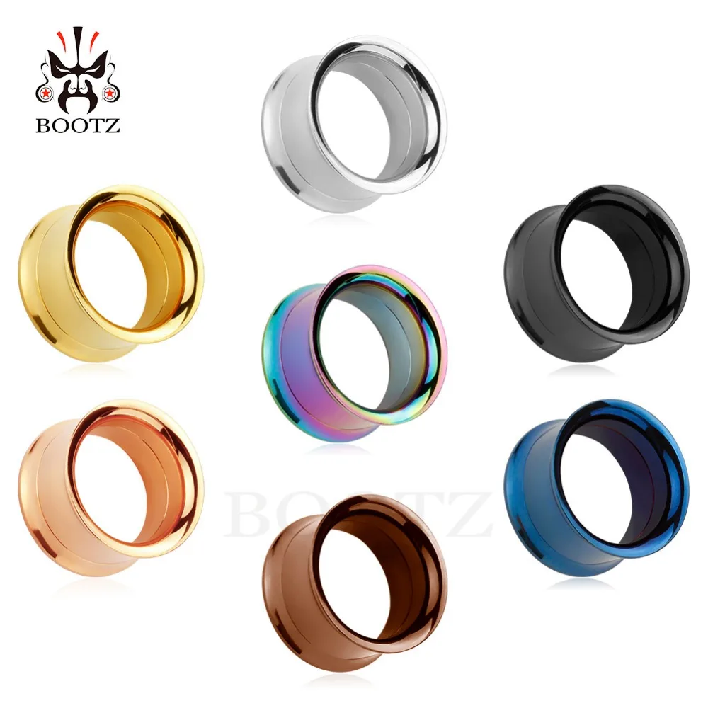 Wholesale Price 8 Colors Ear Gauges Expanders Stainless Steel Plugs