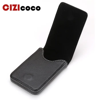 

New Pu Leather Men's Business Card Holder Portable ID Card Case For Women Metal Credit Card Holder