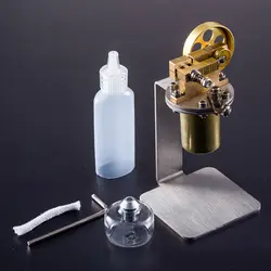 Цельнометаллический горизонтальный одноцилиндровый DIY паровой двигатель стебель Модель Набор физическая научная модель для эксперимента