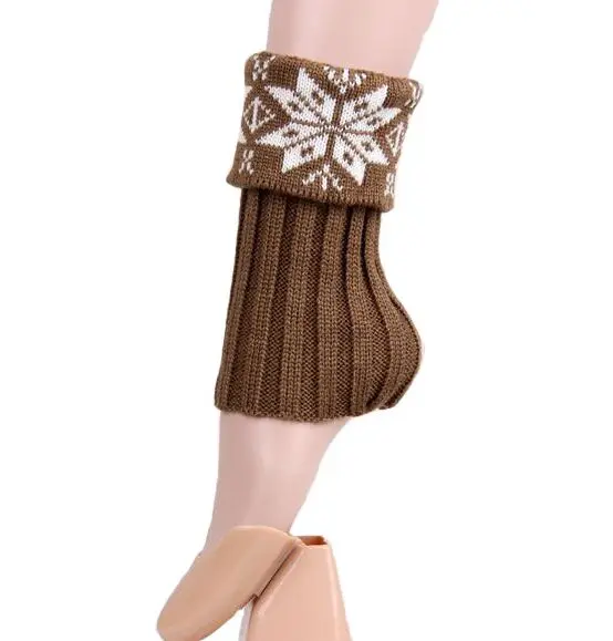 

New Christmas snow floral Crochet Knit Leg Warmers Boot Cuffs Toppers Boot Socks 23pairs/lot #3914