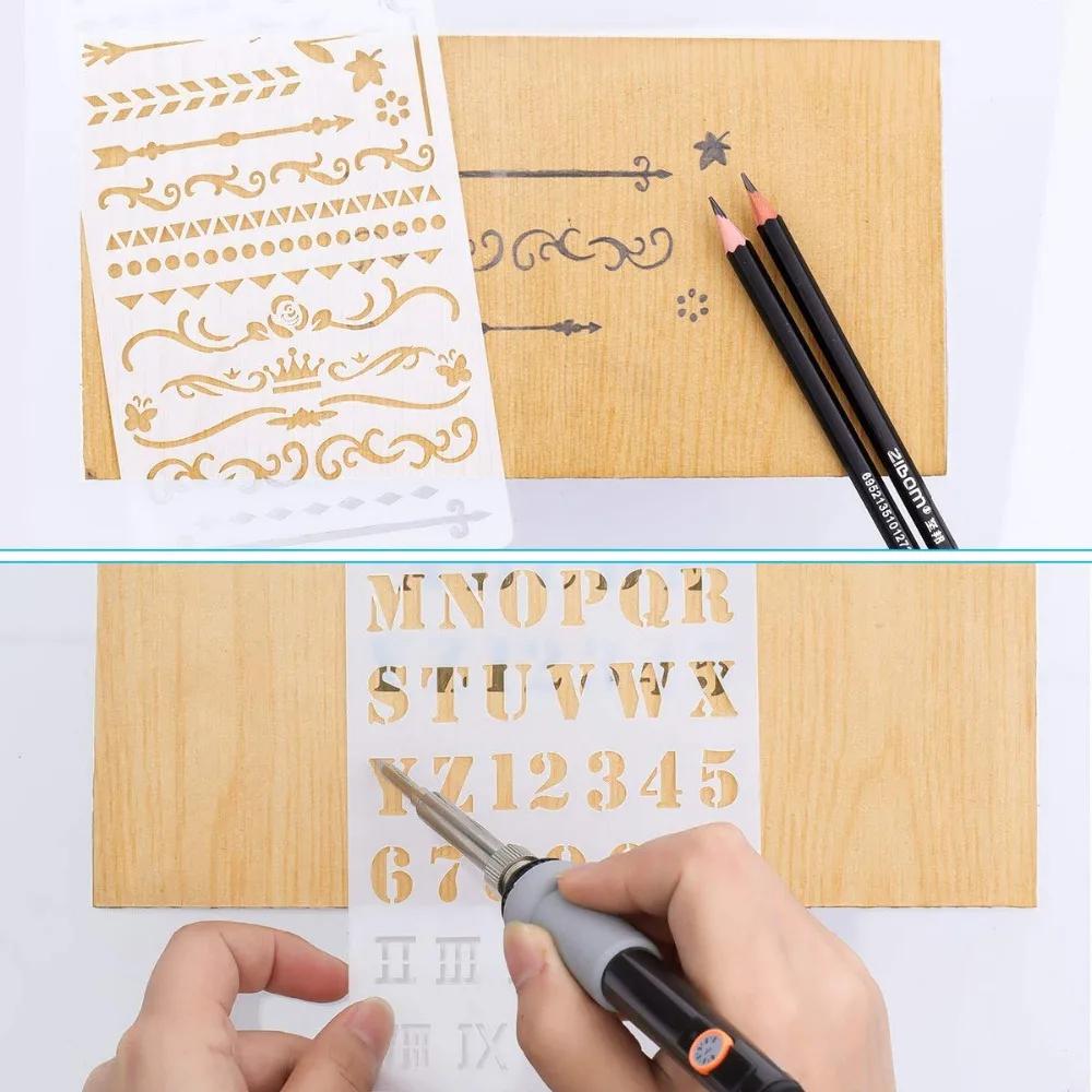 39Pcs-Pyrography-Set-with-Adjustable-Temperature-Soldering-Woodburning-Pen-with-Power-Switch-Wood-Burning-Kit-22 (4)