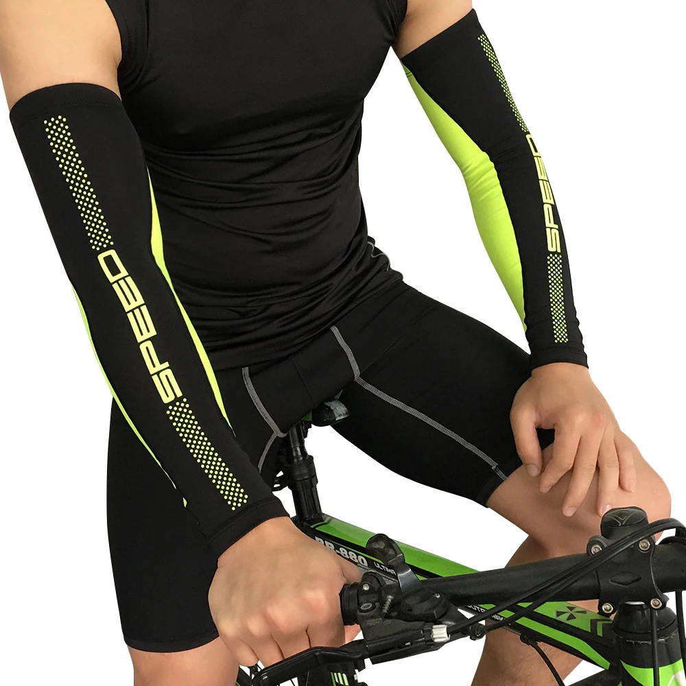 Bicicleta ciclismo armstulpen manguito pierna mangas UV sol cubiertas de protección