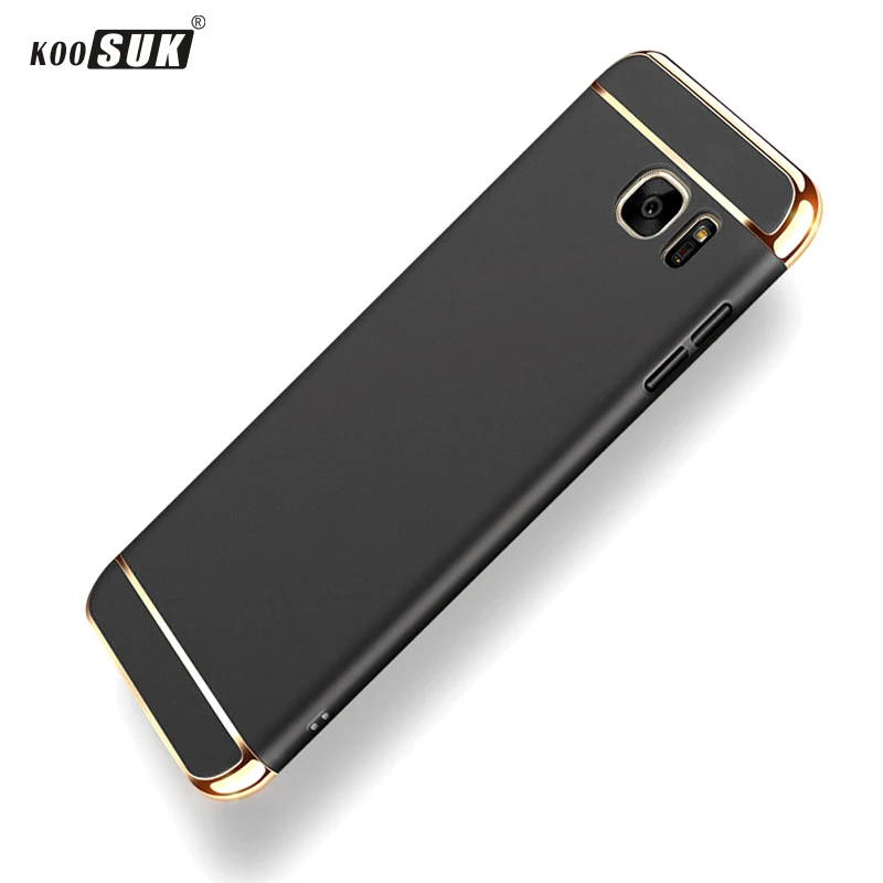 For Samsung Galaxy Note 5 Case Luxury 3in1 Set Hard Matte Housing Plating Plastic Back Phone Cover sFor Note5 5.7inch | Мобильные