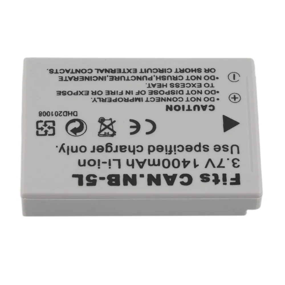 Новинка 3,7 V 1400MAH Замена литий-ионная батарея для камеры CANON NB-5L Прямая поставка