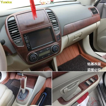 

Yandex Mahogany personalized 3D stereo mahogany interior decorative stickers Carbon fiber style for Nissan Sylphy 2009-2015