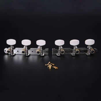 

1 Pair L/R Classical Guitar String Tuning Pegs Machine Heads Tuners Keys Parts