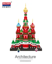 Architecture Famous Saint Basil's Cathedral Building Block Toys Diamond Blocks Diy Bricks educational toys for kids Architecture Famous Saint Basil's Cathedral Building Block Toys Diamond Blocks Diy Bricks educational toys for kids
