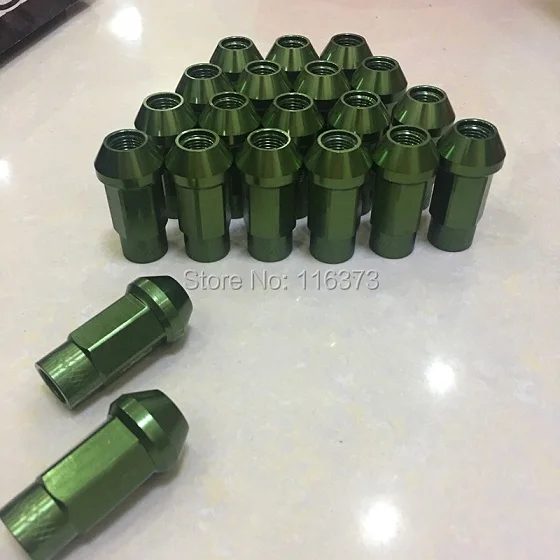 

Light Weight 7075 Aluminum M12x1.5 Wheel rim lug nut For 2002-2009 Mitsubishi Lancer extended length open end