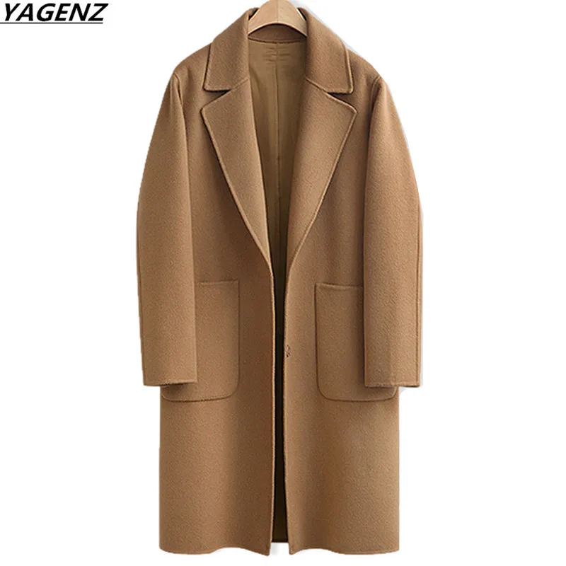 

2017 Autumn Winter New Women Woolen Jacket Medium-long Outerwear Plus size M-5XL Casual Loose Women Jackets Coats YAGENZ K701