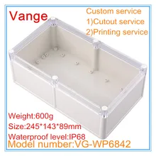 1 шт./лот IP68 водонепроницаемый инъекций коробка ABS пластик diy корпус для профессиональное устройство под водой 245*143*89 мм