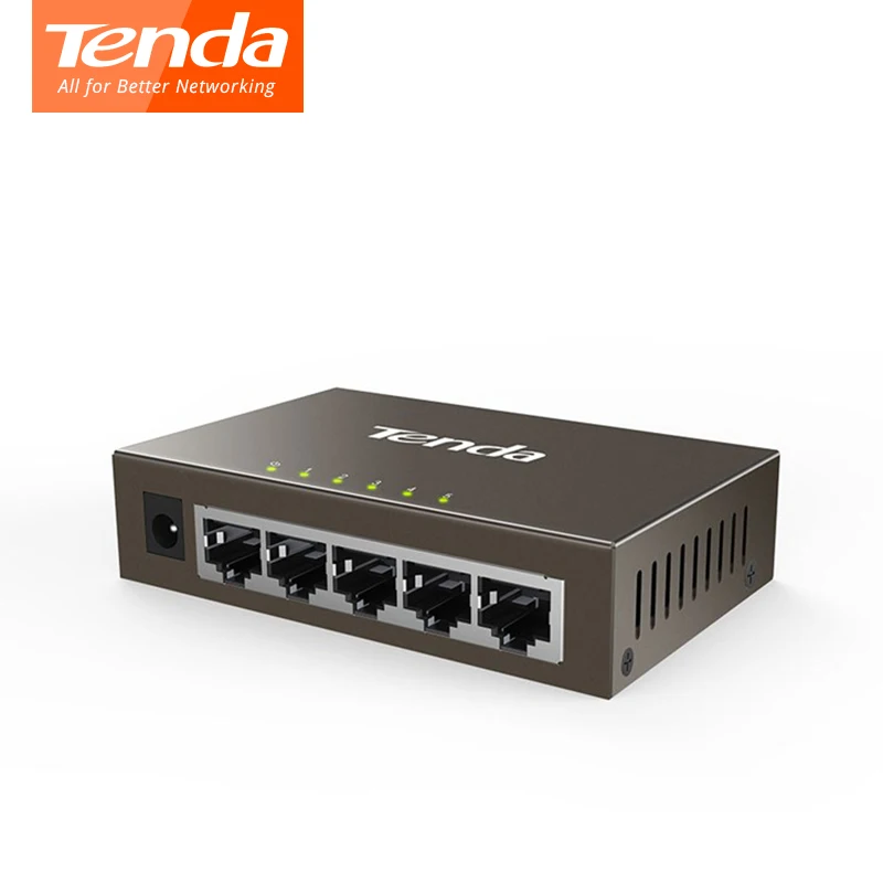 Tenda TEG1005D 5 портов 1000 м гигабитный Ethernet коммутатор, 10/100/1000Mpbs Ethernet сетевые коммутаторы, концентратор LAN, полный дуплексный, Auto MDI/MDIX