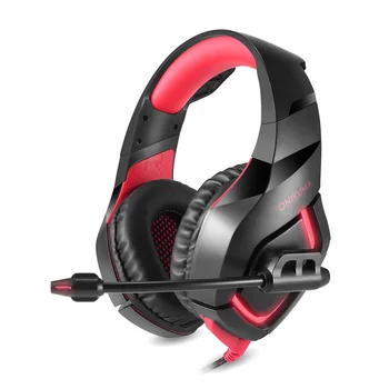 

PC Gaming Headset Foldable 3.5mm Stereo USB LED Headphones Microphone Wired Gamer Headset For Computer Laptop Mac PlayStation 4