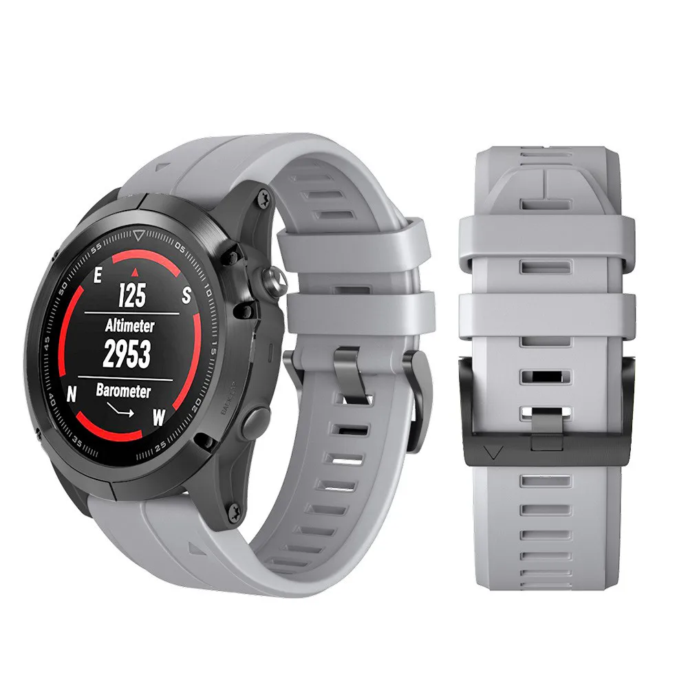 Силиконовые быстросъемные легко подходят для Garmin Fenix 5X Plus SmartWatch Watachband Спортивные товары аксессуары